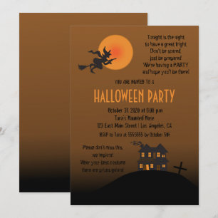 Just Show Up Halloween Party Invitation