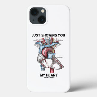 Just Showing You My Heart Anatomical Heart iPhone 13 Case