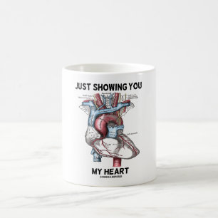 Just Showing You My Heart (Anatomical Heart) Coffee Mug