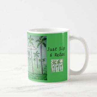 Just Sip & Relax Palm Tree Grove  Coffee Mug