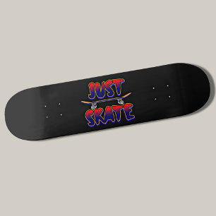 Just Skate Skateboard Red Blue Skateboarder