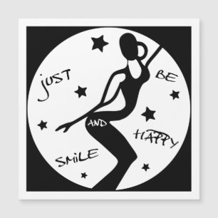 Just Smile And Be Happy, Funny Stick woman