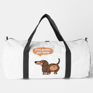 just smile, free photo duffle bag