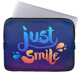 Just Smile Laptop Sleeve