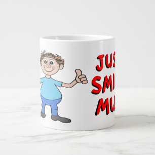 Just Smile Mug Smiling Man with Thumbs Up