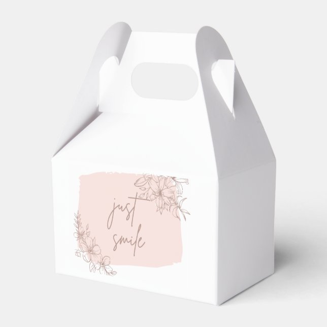 just smile package favour box (Back Side)