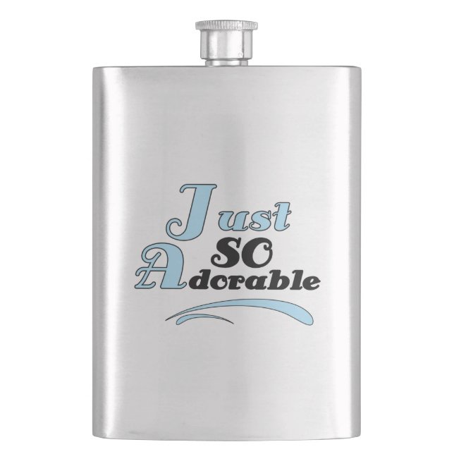 Just So Adorable Hip Flask (Front)