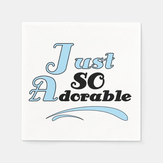 Just So Adorable Napkin (Front)