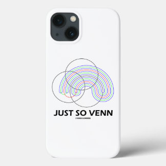 Just So Venn Venn Diagram Math Geek Humour iPhone 13 Case