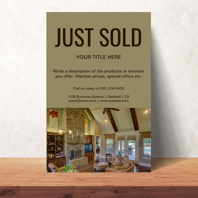 Just Sold Open House l Real Estate Promotional  Flyer (Creator Uploaded)