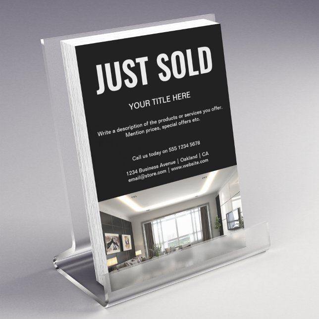 Just Sold Open House Promotional Real Estate   Flyer (Creator Uploaded)