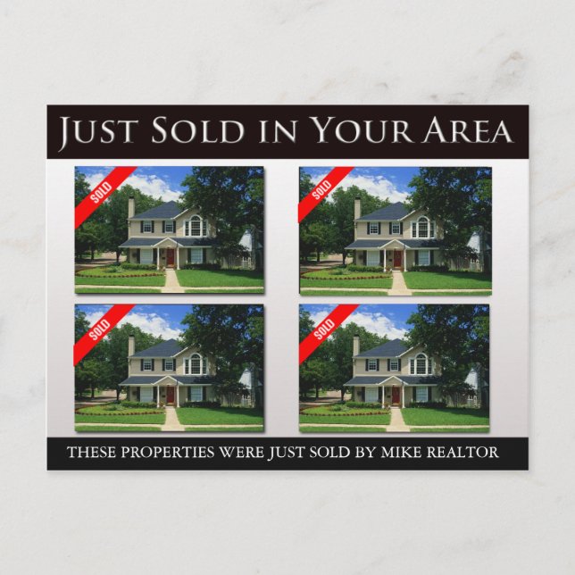 Just Sold Post Card (Front)