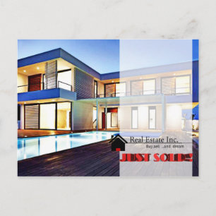 JUST SOLD Real Estate postcard