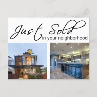 JUST SOLD Real Estate postcard