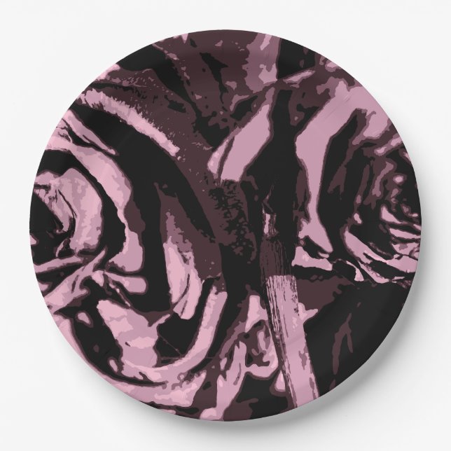 Just Some Roses Paper Plate (Front)