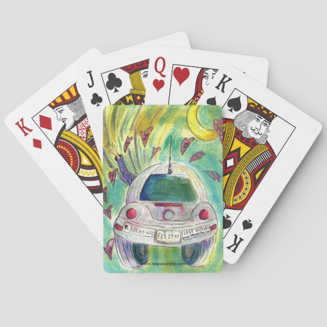 Just spreading Leap Year Day Awareness Playing Cards (Back)