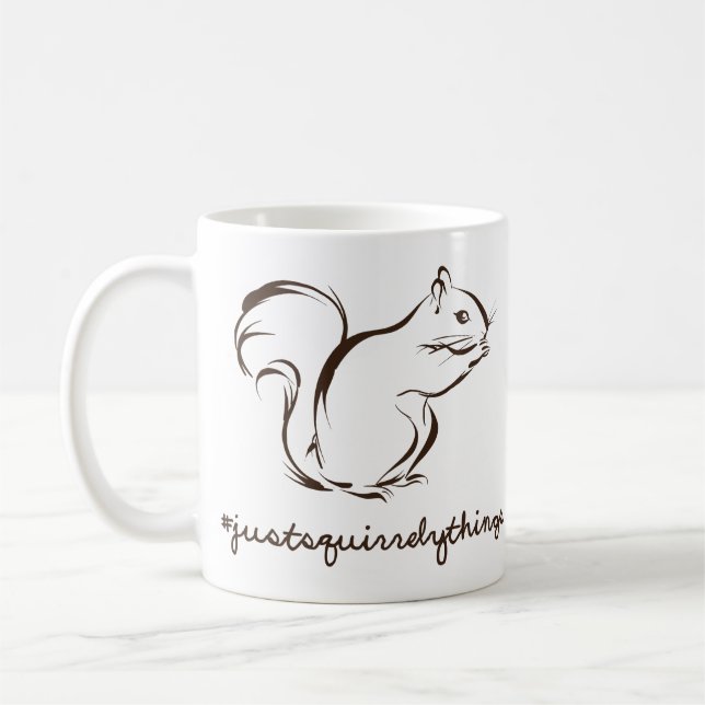 Just Squirrely Things Squirrel Coffee Mug (Left)