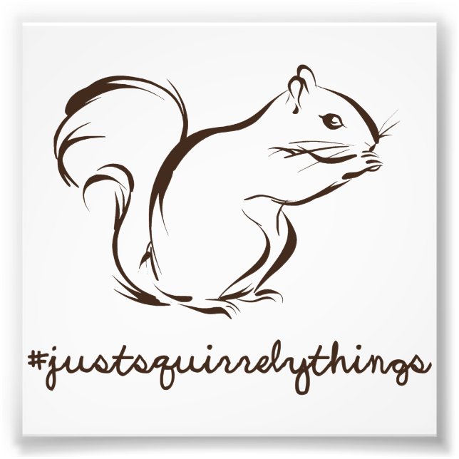 Just Squirrely Things Squirrel Photo Print (Front)