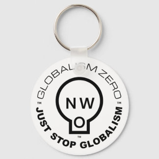 Just Stop Globalism™ Circle Logo (B) Keychain
