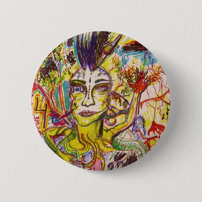 Just Strange 6 Cm Round Badge (Front)