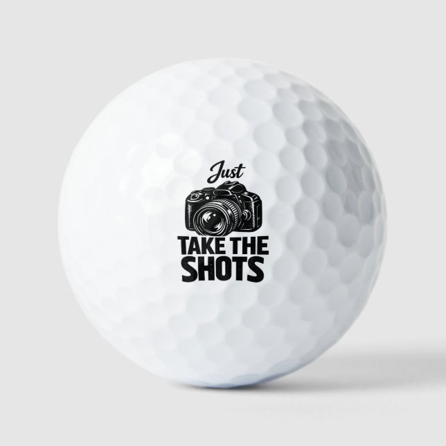 Just Take the Shots Golf Balls (Front)