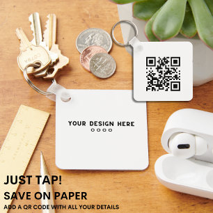 JUST TAP   QR Code Business Card FINANCE SERVICES Key Ring