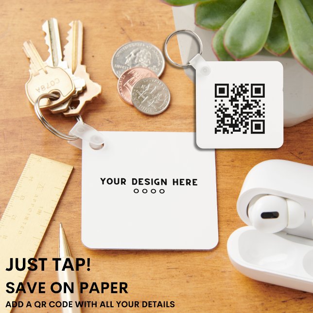 JUST TAP | QR Code Business Card FINANCE SERVICES Key Ring (Creator Uploaded)