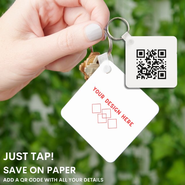 JUST TAP | QR Code Business Card NO PAPER Key Ring (Creator Uploaded)