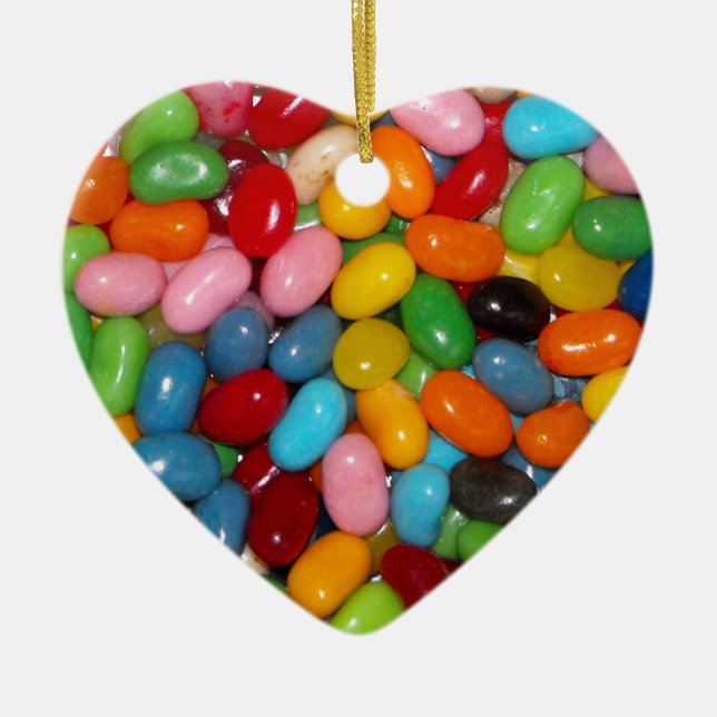 Just The Jelly Beans Ceramic Tree Decoration (Front)