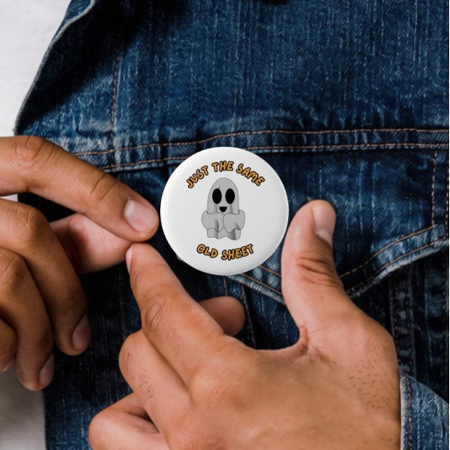 Just the same old sheet 6 cm round badge (Creator Uploaded)