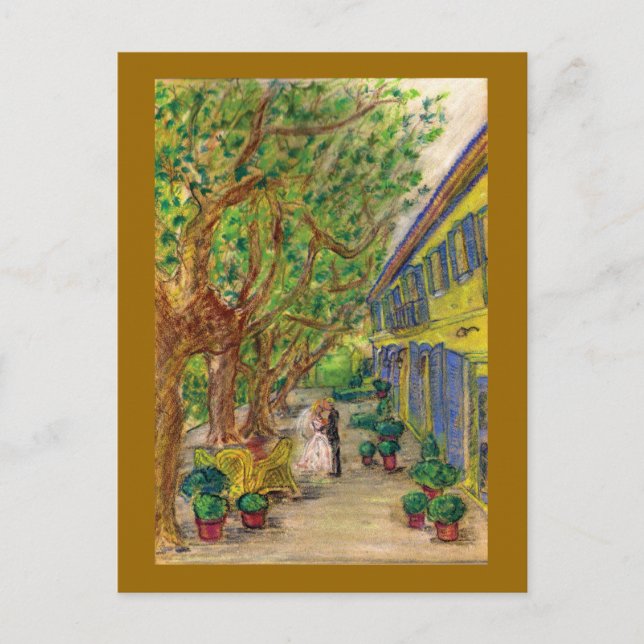 Just the Two of Us (Wedding art) Postcard (Front)