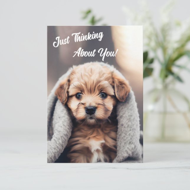 Just Thinking About You Card .. (Standing Front)