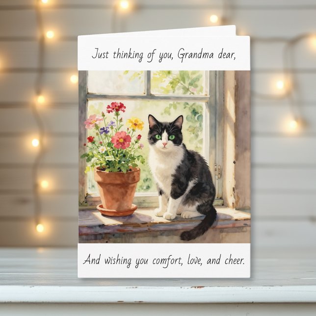 Just Thinking of You Grandma | Sweet Poem Card (Creator Uploaded)