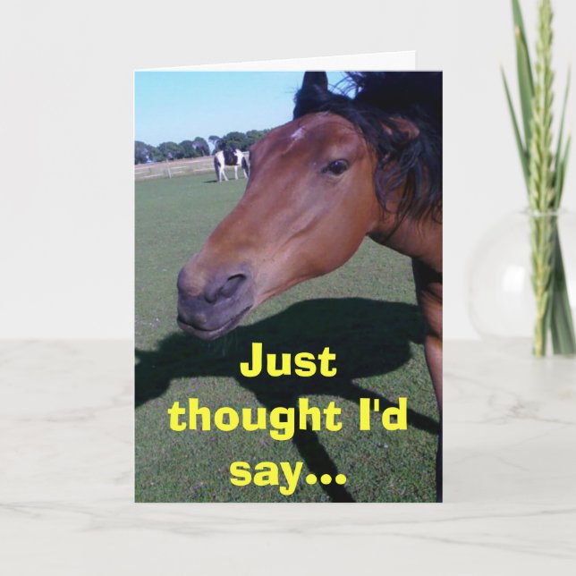 Just thought I'd say... Card (Front)