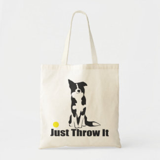 Just Throw It | Border Collie Dog Tote Bag