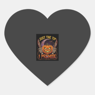 Just Tip Premise Halloween Pumpkin Bloody Knives_1 Heart Sticker