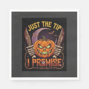 Just Tip Premise Halloween Pumpkin Bloody Knives_1 Napkin