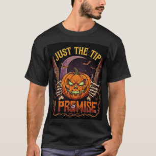 Just Tip Premise Halloween Pumpkin Bloody Knives_1 T-Shirt