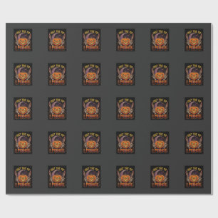 Just Tip Premise Halloween Pumpkin Bloody Knives_1 Wrapping Paper