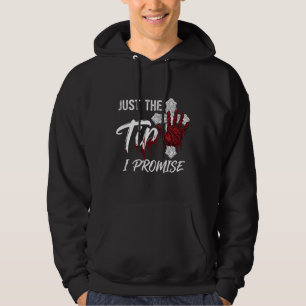 Just Tip Promise Halloween Bloody Hand Cross Hoodie