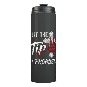 Just Tip Promise Halloween Bloody Hand Cross Thermal Tumbler