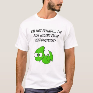 Just Tired Funny Dragon or Pterodactyl Cartoon T-Shirt