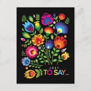 Just to say... customisable folklore postcard