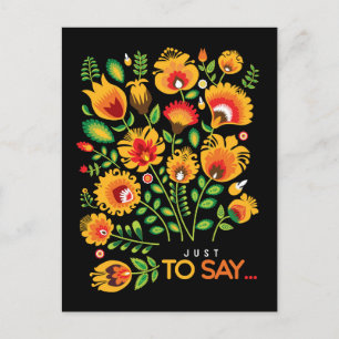 Just to say... customisable folklore postcard