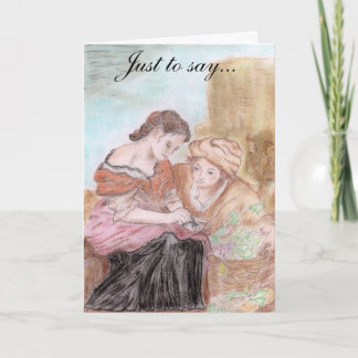 Just to say I care Thank You Card