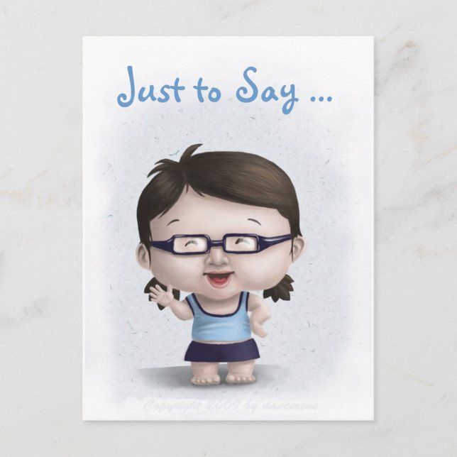 "Just to Say... I Miss You" Postcard (Front)