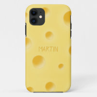 Just Too Cheesy! Swiss Cheese Personalised Cute