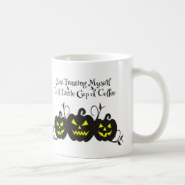 ""Just Treating Myself To Coffee" Jack O' Lantern Coffee Mug