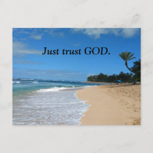 Just trust God. Postcard