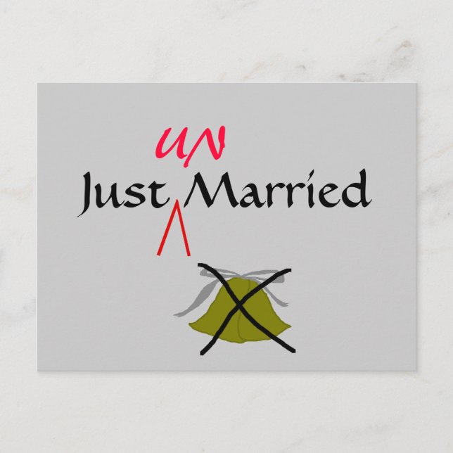 Just UN-Married - postcard (Front)